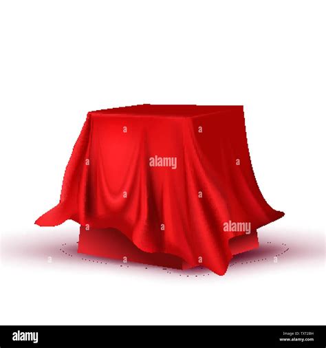 Design Hidden Red Tablecloth Square Table Vector Stock Vector Image & Art - Alamy