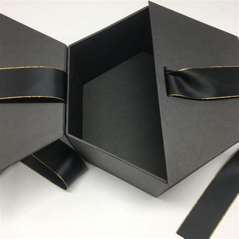 Custom 1000pcs Luxury Gift Boxes Black Ribbon Gift Boxes For Perfume - Weihua Packaging & Printing