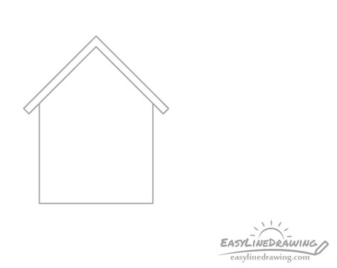 How to Draw a House Step by Step - EasyLineDrawing