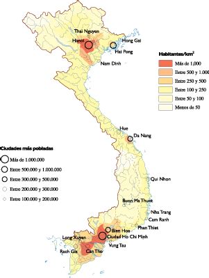 Vietnam Population map | Vector World Maps