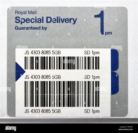 Royal Mail, Special Delivery,Guaranteed by 1pm Stock Photo - Alamy