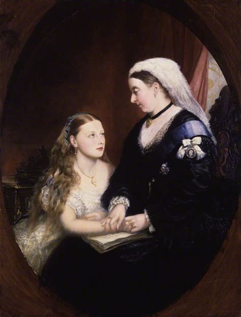 Portrait of Queen Victoria and Princess Beatrice of the United Kingdom ...