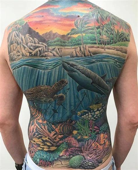 Chris Garcia — Red 5 Tattoo | Virginia Beach, VA | Back tattoos for guys, Ocean sleeve tattoos ...