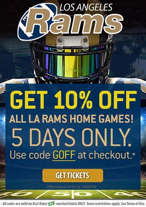 Rams Tickets Promo Code