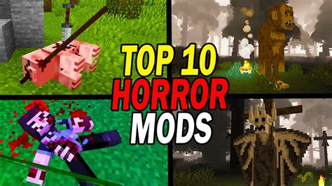 Top 10 Scary Minecraft Horror Mods - YouTube