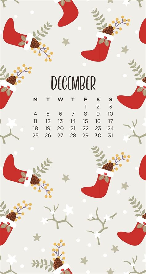 Christmas Calendar Wallpaper - Printable Calendars AT A GLANCE