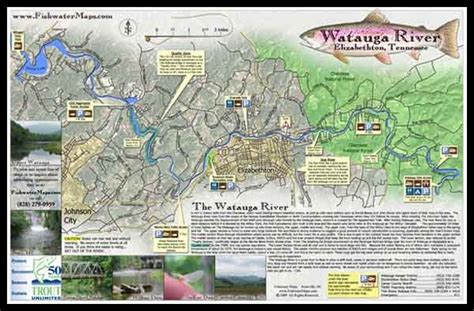 Map of Watauga River Tennessee and North Carolina | Trout Pro Store