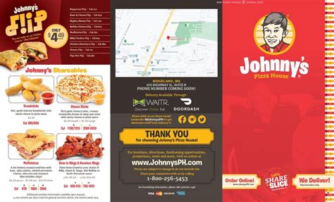 Online Menu of Johnny's Pizza House Restaurant, Ridgeland, Mississippi ...