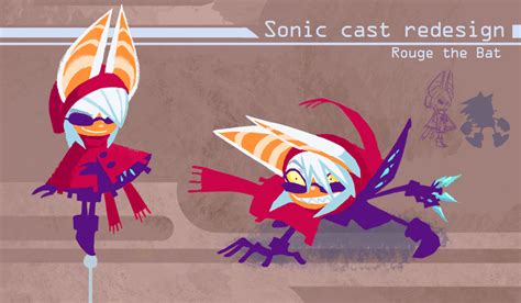 Sonic Redesign- Rouge by Nerfuffle on DeviantArt