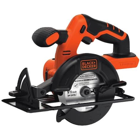 BLACK+DECKER 20-Volt MAX Lithium-Ion Cordless 5-1/2 in. Circular Saw (Tool-Only) BDCCS20B - The ...