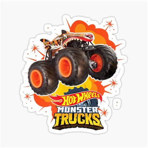 Orange Shark Monster Truck PNG, Tiger Digital File Download, Orange ...