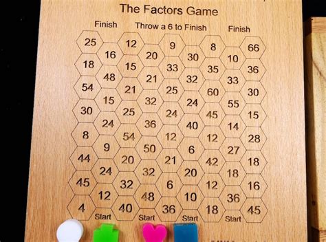 The 45 Game & The Factors Game 2 math educational fun games | Etsy