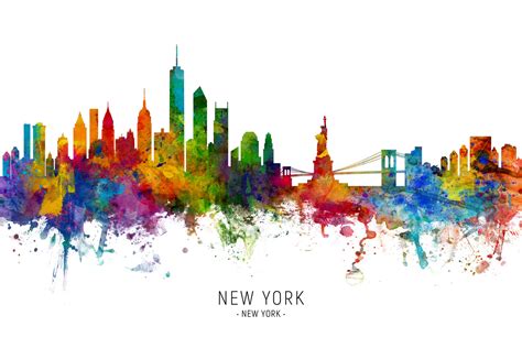 Wall Art Print | New York USA Skyline | Europosters