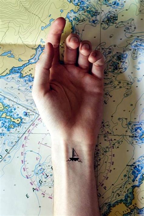 40 Cute And Meaningful Boat Tattoo Designs - Bored Art