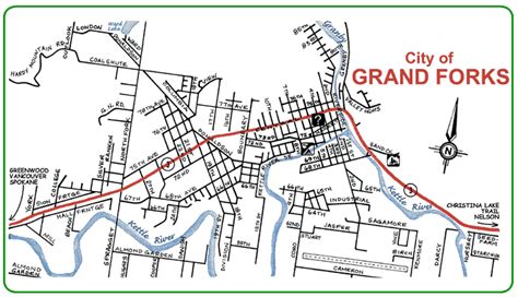 Map of City of Grand Forks