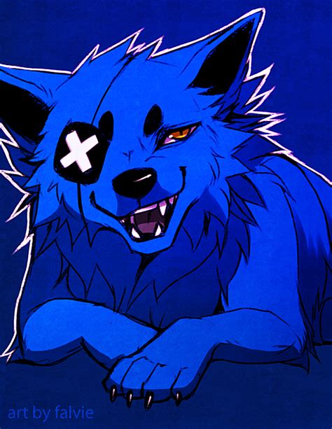 cool blue wolf with a eye pach Anime Furry, Anime Wolf, Animal Sketches, Animal Drawings, Anime ...