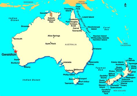 Geraldton Map and Geraldton Satellite Image