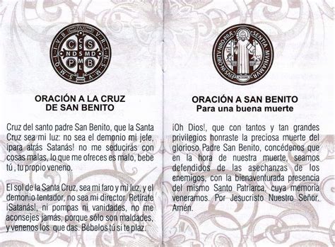 SAN BENITO | Oración a san benito, Oraciones, Dichos religiosos