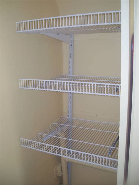 wire closet shelves--lighter weight than wood | Closet shelves, Wire ...