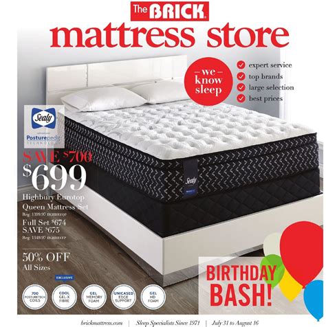 The Brick Canada, flyer - Mattress store: July 31 - August 16, 2018 | Shopping Canada