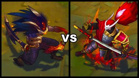 Nightbringer Yasuo vs Blood Moon Yasuo Skins Comparison (League of ...