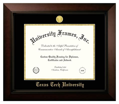 Texas Tech Diploma Frames: 17 Best Designs to Showcase Your Diploma