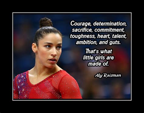 Aly Raisman Inspirational Gymnastics LITTLE GIRLS Quote Poster Daughter ...