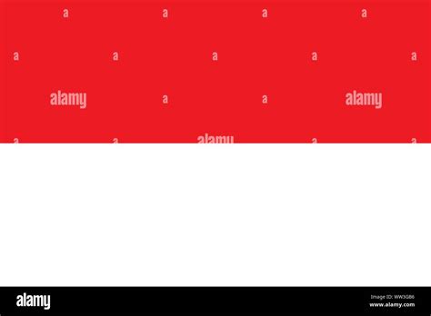 The national flag of Indonesia. Vector illustration. Jakarta Stock Vector Image & Art - Alamy