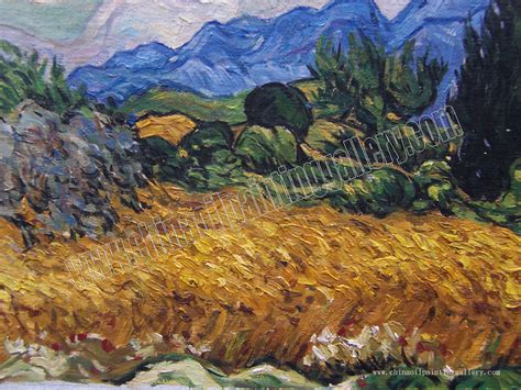 Wheat Field with Cypresses 1 - Van Gogh - oil painting reproduction - China Oil Painting Gallery