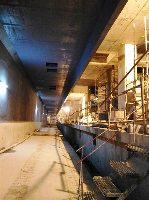 [Pics] Finishing Works Begin at Delhi Metro's Azadpur Station - The Metro Rail Guy