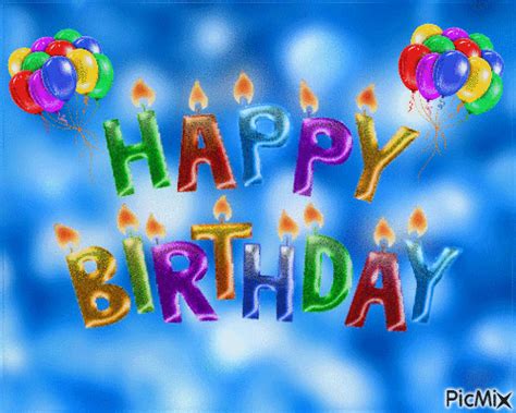 Foil Happy Birthday Balloon Gif | Happy birthday cake images, Happy ...