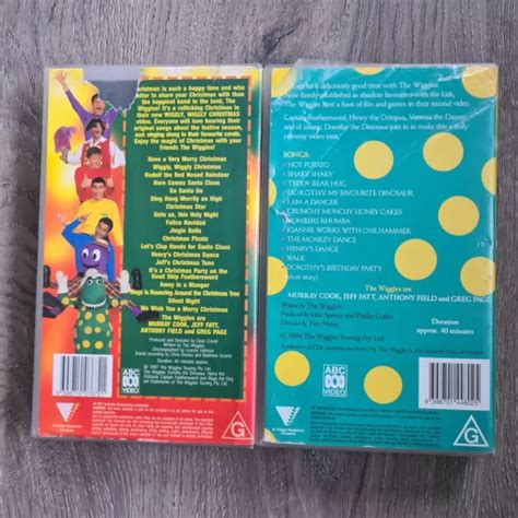 2 X THE Wiggles Yummy Yummy & Wiggly Christmas ABC VHS Video Cassette Tape PAL $14.43 - PicClick