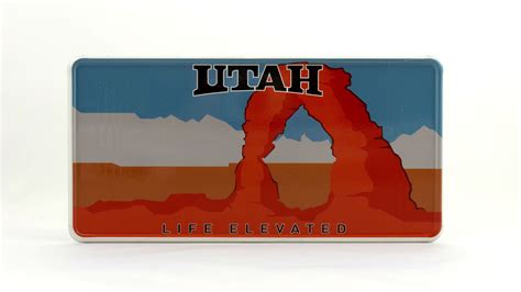 Utah State US USA License Plate Custom Number Plate Embossed | Etsy