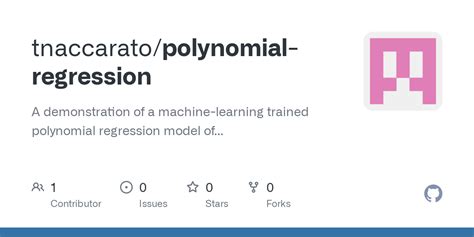 GitHub - tnaccarato/polynomial-regression: A demonstration of a machine ...