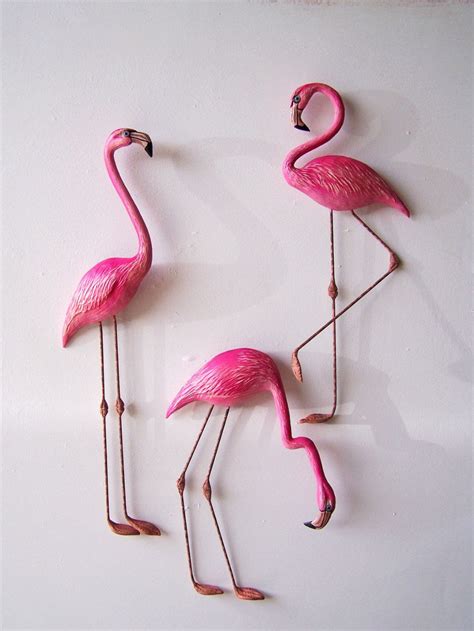 flamingo bathroom wall decor in 2020 | Flamingo wall art, Flamingo ...