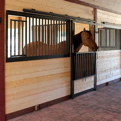 Drop-Down Steel Horse Stall Front & Door Package - Barn Pros | Barn Pros