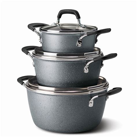 Tramontina 6-Piece Stackable Cookware Set – Warm Grey – Nortram Retail