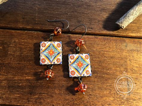 Orange Earrings Southwestern Jewelry Southwest Earrings - Etsy