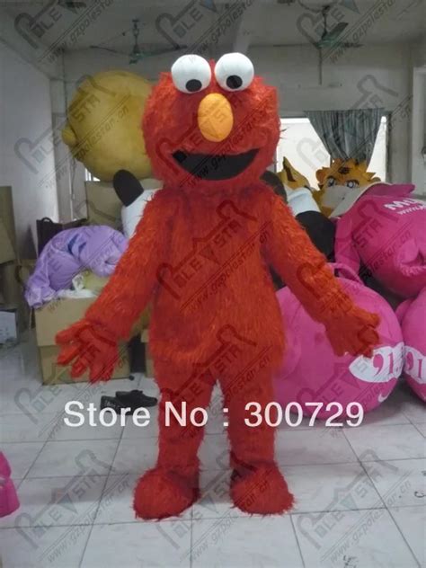 export high quality POLE STAR quality foam head costume Sesame Street elmo mascot costume ...