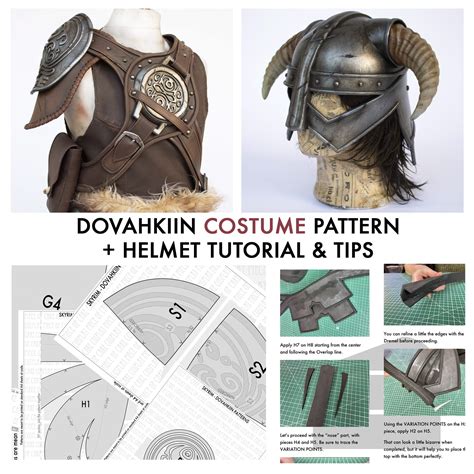 Dovahkiin Full Costume From Skyrim PATTERN TUTORIAL - Etsy UK