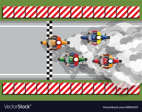 Motorcycle racing Royalty Free Vector Image - VectorStock