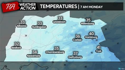 Frost Potential - Monday Morning - South Central PA - Denys Khrulov