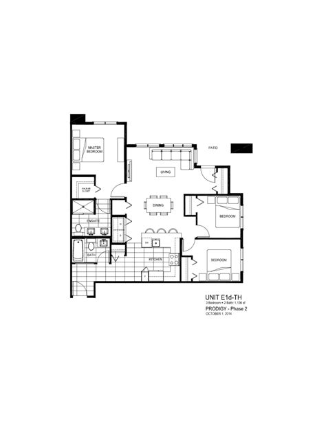 Prodigy - E1d-TH Floor Plan, Metro Vancouver A BC | Livabl