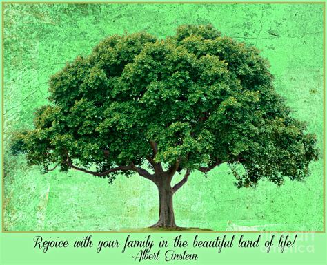 Family Tree Quote Einstein Digital Art by Mindy Bench - Fine Art America