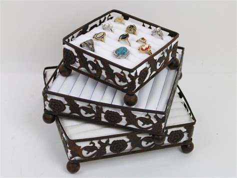 Ring Display Box Jewelry Tray Jewelry Organizer Stand - Etsy