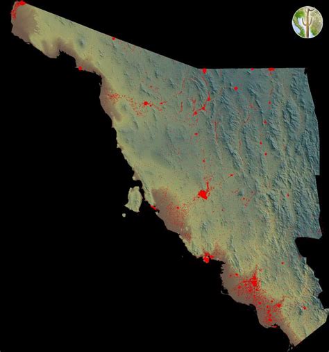 Population distribution map of Sonora, Mexico | Wild Sonora