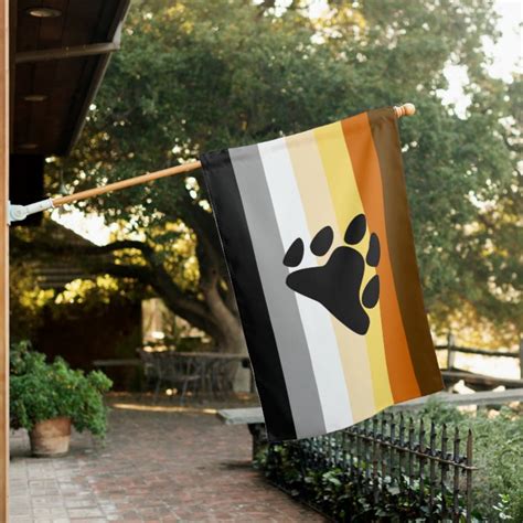 Bear Pride Flag and Paw | Zazzle.com