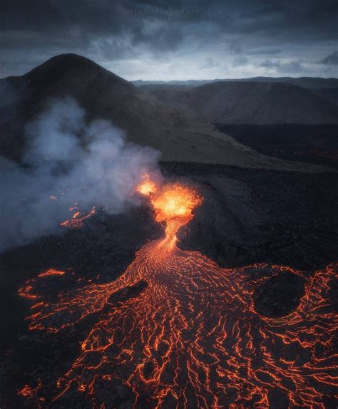 Iceland Volcano Photography & Aerial Volcano Footage