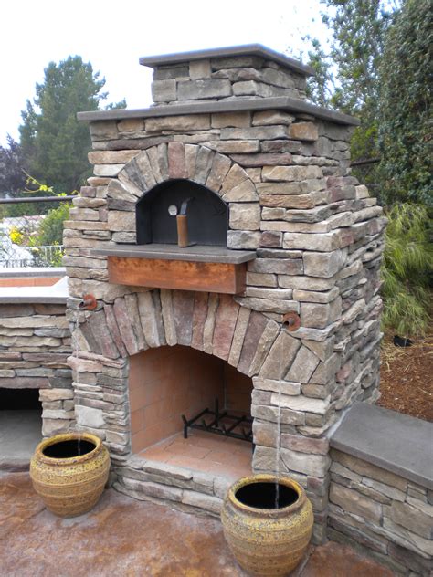 Outdoor Fireplace With Pizza Oven Plans - fireplacenow.co