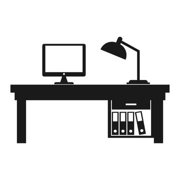 Office Desk Silhouette